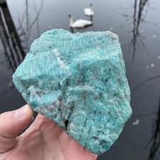 Massive Amazonite Grade A Raw Lapidary Rough 2.15 Pounds picture
