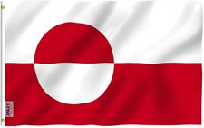 Anley Fly Breeze 3x5 Feet Greenland Flag - Greenlander Flags Polyester picture