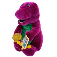 Vintage Huge Singing Barney Plush Toy Plush Doll Barney Toys R Us picture