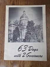 63 Days with 2 Govenors Paperback - The Atlanta Journal Vintage 1947 News Book picture