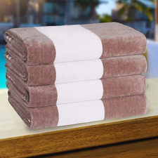 Superior Cotton Striped Beach Towels Colorful Towels For Adult Kid Pool picture