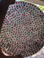 RARE Ercole Moretti Mirrine Millefiori Glass Dish - Murano, Italy - Marked ‘M’ picture