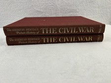The American Heritage Picture History Of The Civil War Vol. I & II 1960 HC no DJ picture