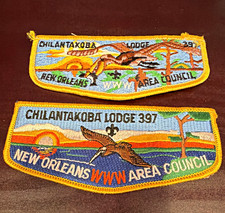 BSA Boy Scouts Chilantakoba Lodge 397 New Orleans Area Council Patch Lot (2) picture