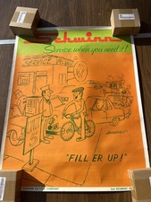 Vintage Original Schwinn Cartoon Promotional Advertising Poster 