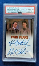 2018 Rittenhouse Twin Peaks Kyle MacLachlan Michael Ontkean AUTO PSA 10 Pop 1  picture