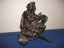 Antique Vintage Clock Topper - Shakespeare or William Penn - (c) 1880-1905 picture