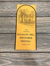 1971 Shakertown Pleasant Hill Festival Brochure Kentucky Shaker History Ephemera picture