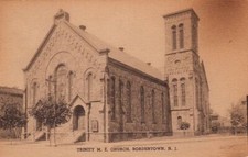 Postcard Trinity ME Church Bordentown NJ picture