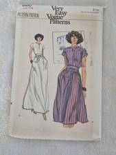 Vintage 70s Vogue 9480 Dress Pattern Size 14 Uncut Factory Folded FF Midi Maxi picture