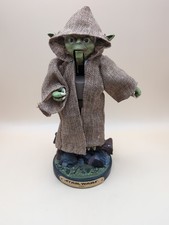 Kurt Adler Star Wars Yoda Nutcracker Figure, Mouth Opens, 10” VTG Decor picture