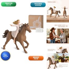 Storieme Cool Girl Riding Horse Figurines picture