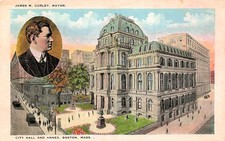 Boston City Hall Annex James Curley Mayor Vtg Postcard I20 picture