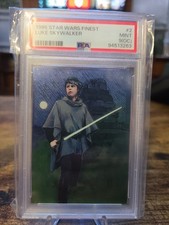VINTAGE 1996 TOPPS FINEST STAR WARS #2 LUKE SKYWALKER 1ST CHROME PSA 9 (OC) picture