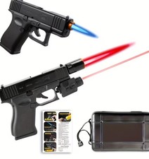 Gun-Shaped Butane Lighter with High-Temperature Ceramic Nozzle, Black Orange ￼ picture