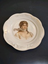 Antique Porcelain Queen Louise Color Plate Bavaria  picture