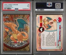 2000 Pokemon Topps Chrome Charizard PSA 7 picture