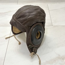 WWII US Army AAF Leather Flight Helmet AN-6540 Slote & Klein Large picture