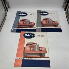 1940s White Truck Sales Brochures Lot 3 WB-14 WB-28T WB-2864 Vintage Original picture
