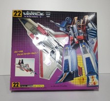 Takara Transformers G1 22 Starscream Vintage w/Box Manual Catalog from JAPAN picture