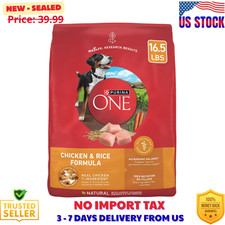 Purina One Dry Dog Food for Adult Dogs High Protein, Real Chicken & Rice,16.5 lb picture