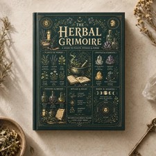 Herbal Grimoire Guide to Plants Potions & Natural Witchcraft A5 Beginner Book picture