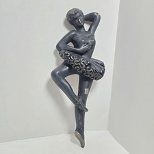 Vintage Ballerina Chalkware Ceramic 15-1/4