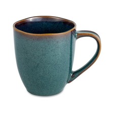 Reactive Ceramic Mug Rustic Design Coffee Cup 15 oz Stoneware picture