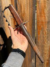 WWI US L.F.&C. 1917 trench knife Scabbard Original Militaria picture