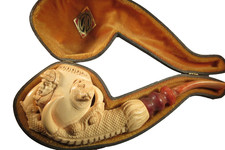 CAO UNSMOKED BLOCK MEERSCHAUM PIPE CLAW SHERLOCK HOLMES & WATSON 1980'S picture