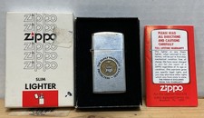 Vintage Zippo Lighter In Original Box With Paperwork picture