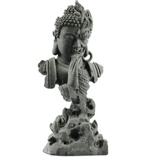 livelyfish Meditating Buddha Statue Zen Garden Statues Sandstone Thinker Budd... picture