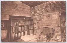 Vintage St. Wulfram's Church Grantham Chained Books Postcard Valentine picture