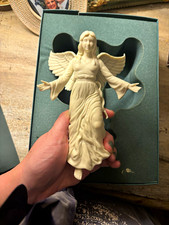 This is a vintage Lenox Renaissance Angel Christmas Tree Topper from the 1980s, picture