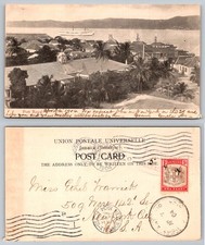 Port Royal Jamaica Coastal Town Harbor View Ship Postcard picture