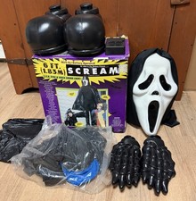 Vintage 1997 Fun World 6FT Scream Ghost Face Prop Halloween LED Eyes And Sound picture