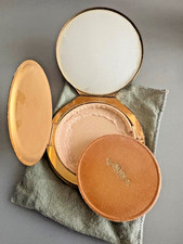 Vintage Gold-tone Mirrored Wadsworth Vintage Compact with Puff and Powder picture