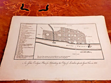 1775 Harrison's London Sir John Evelyn's Rebuilding City after Great Fire 1666 picture
