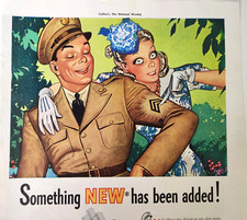 Old Gold Cigarettes WWII Couple Vintage 1941 Ad Advertising Magazine Print picture