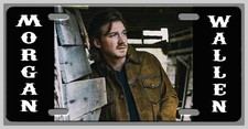 L@@K Morgan Wallen Fan Art On a Vanity Tag  License Plate-Auto Tag picture