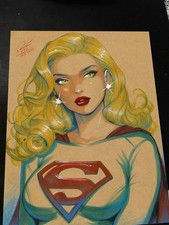 Superwoman Art Print Signed 8.5x11 | Art by Keyeske picture