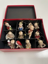 The Danbury Mint 2000 Kewpie Christmas Ornament Collection Set Of 12 w/Box picture