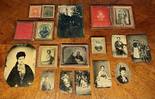 Large Group of Daguerreotype, Ambrotype, & Tin Type Photographs- 15 total picture