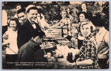 K51/ Greenville Michigan Postcard c1954 Picnic Presbyterian Camp  291 picture