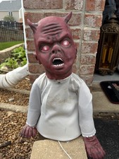 Spirit Halloween Rare Animatronic Zombie Baby - Little Luci Devil 2009 Evil picture