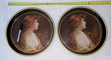 2 Large Vintage CHRISTIAN FEIGENSPAN BREWING CO Beer Tray Newark NJ A ASTI Signd picture