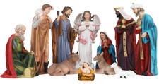 Colorful Christmas Nativity  11 Pcs Scene  12