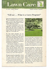 SCOTT'S----LAWN CARE---EARLY SPRING 1960------BROCHURE picture