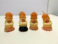 Lot of 4 Vtg Unlit Gurley Children's Choir Candles Gurley Novelty Co Buffalo NY picture