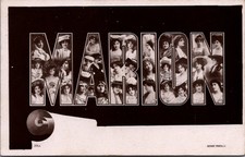 MARION Name Postcard RPPC Edwardian Women Portraits Rotary Photo 771A picture